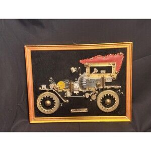 1965 Morris Assemblage Car Art – Mid-Century Found Object Automobile Sculpture